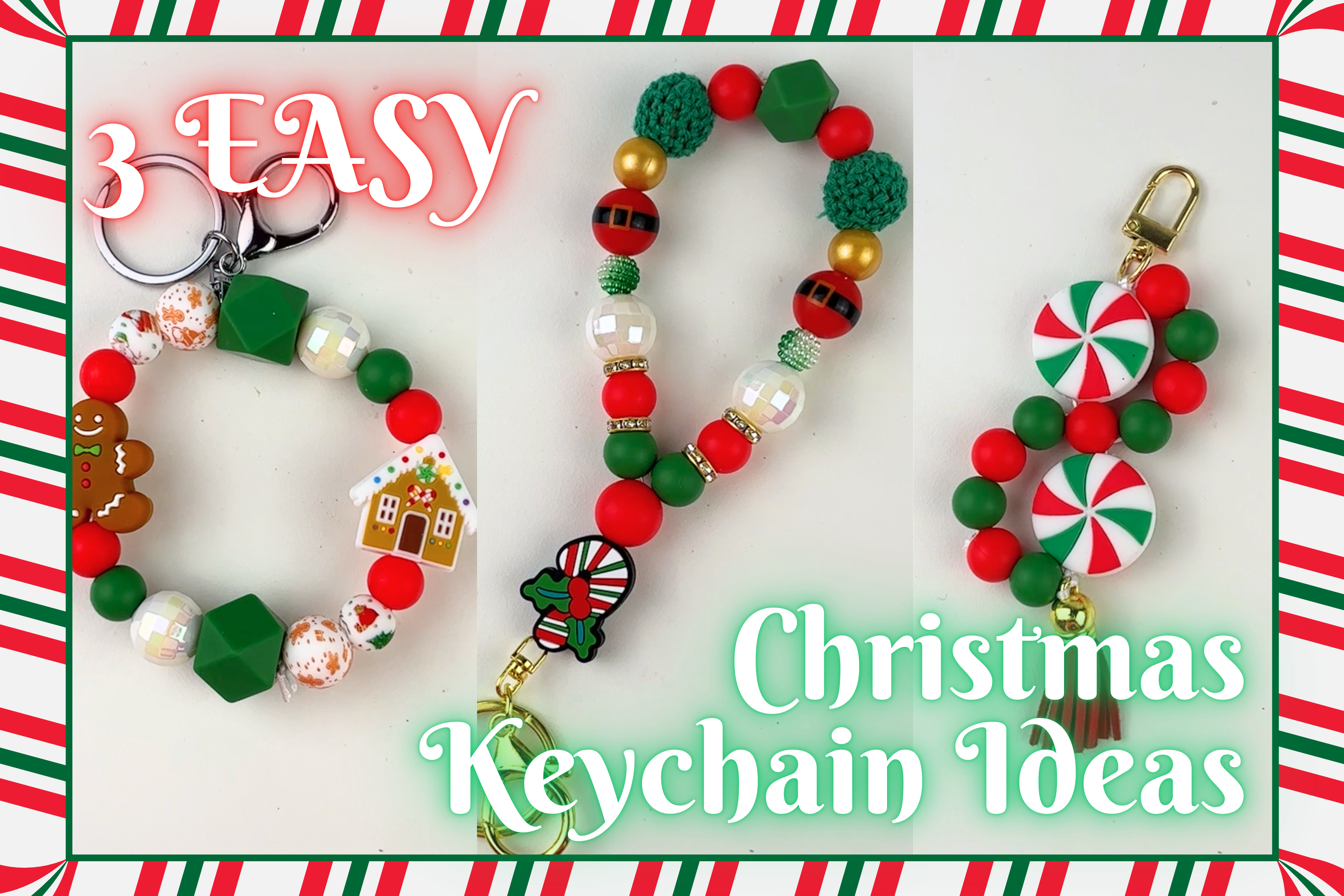 3 Easy Christmas Keychain Ideas DIY Craft Warehouse