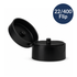 Flip Top Black Smooth -22/400 1.5" hole (10 per bag)