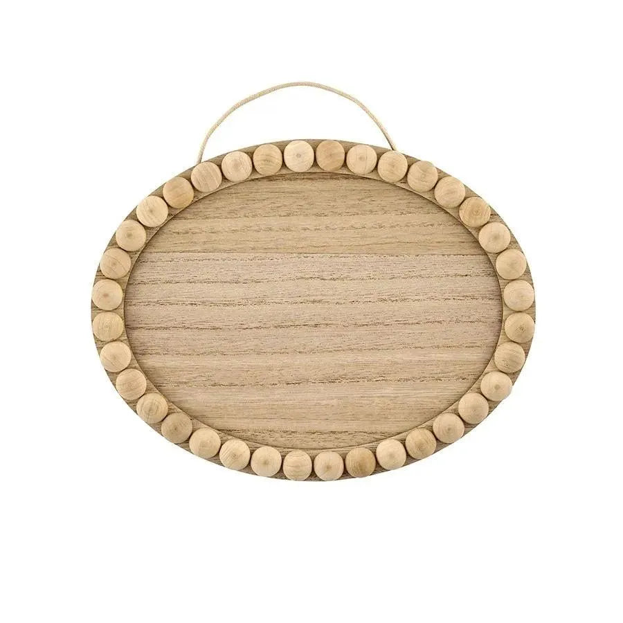 Wood Oval with Beaded Edge - 8" x 11" - DIY Craft Warehouse DIY Craft Warehouse