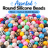 Silicone Beads 19mm Round - 55000/LOT