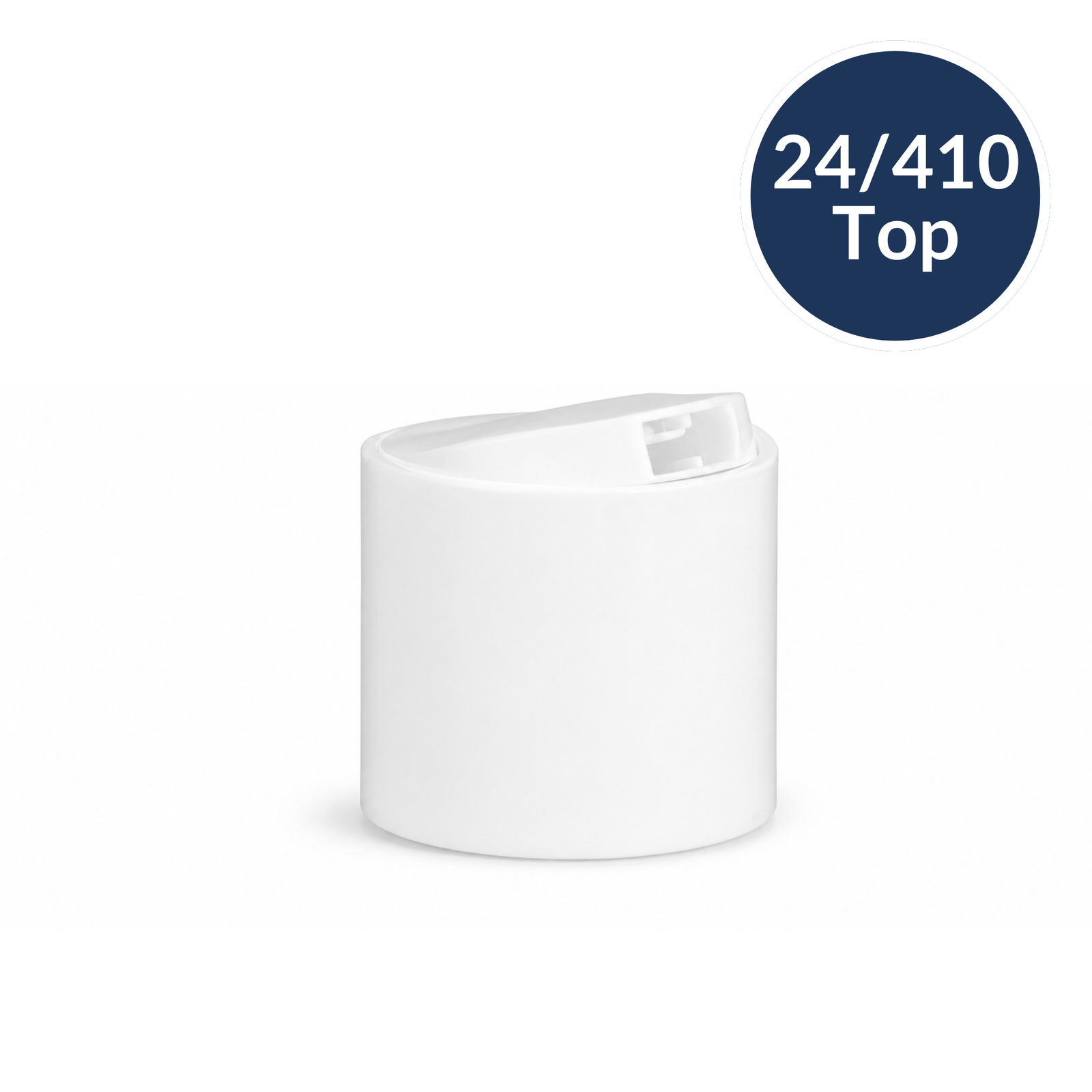 Disc Top White Smooth - 24/410 (10 per bag)