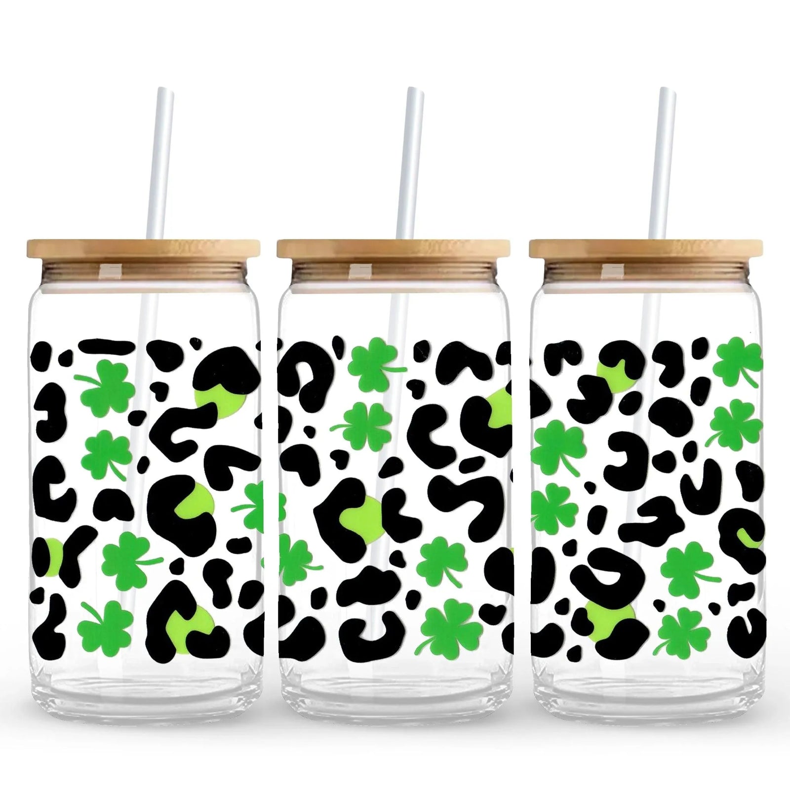 UV DTF Wrap - Lucky Green Cheeta - DIY Craft Warehouse