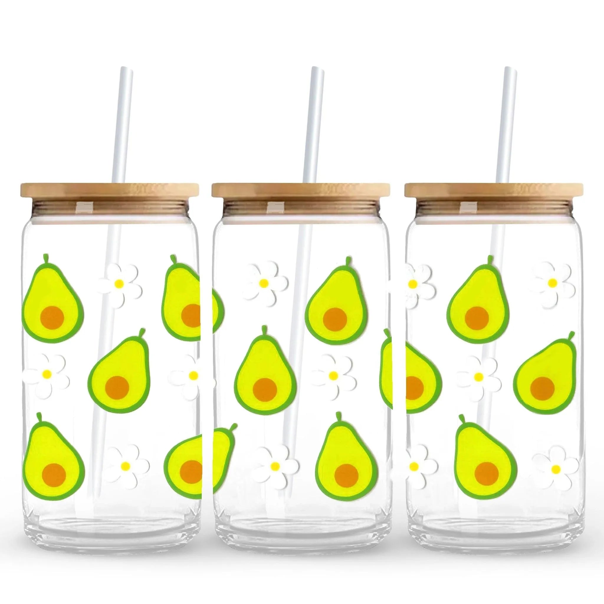 UV DTF Wrap - Avocado & Daisies - DIY Craft Warehouse DIY Craft Warehouse