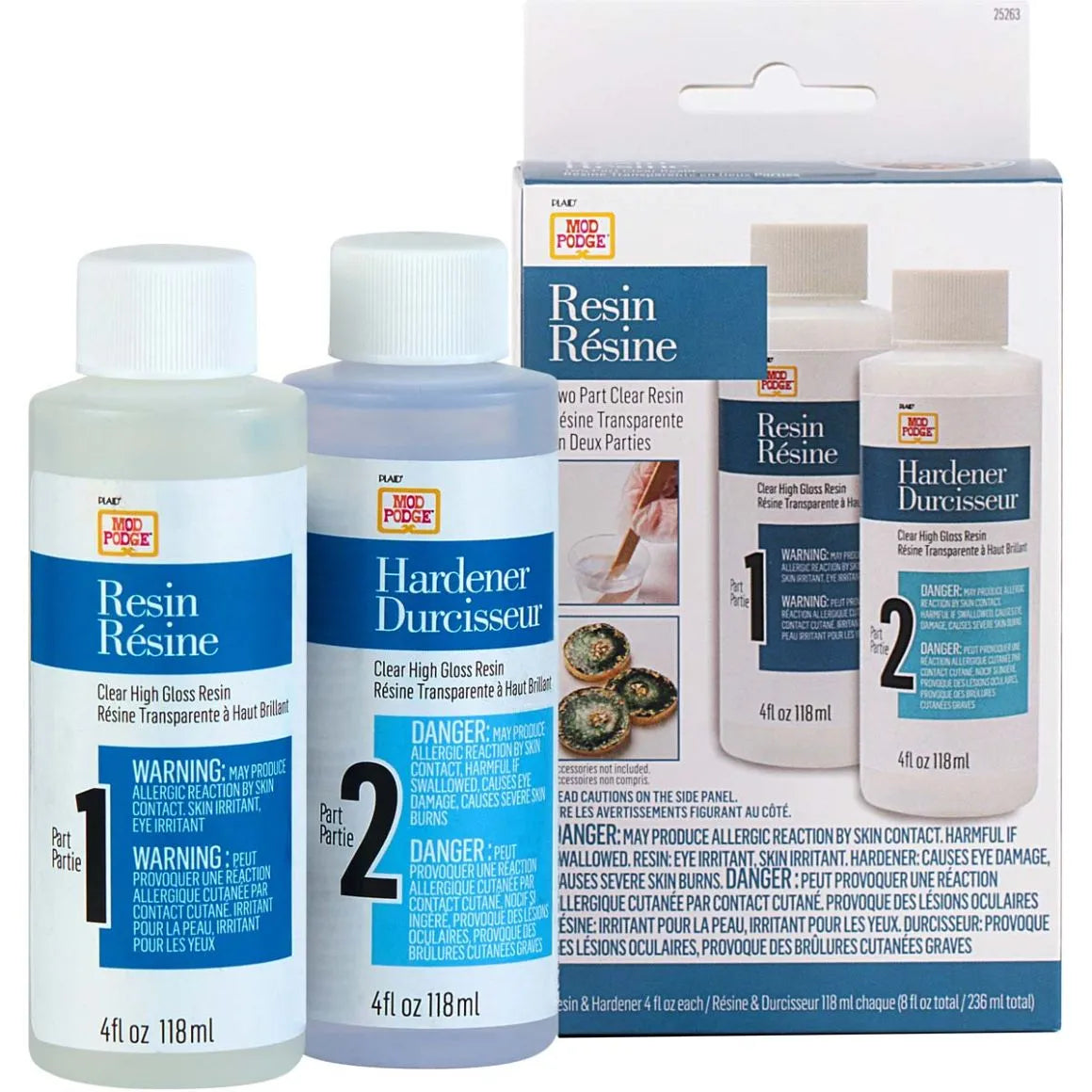 Mod Podge resin and hardener set, 4oz bottles, Master Maker Crafts wholesale supplies Ohio DIY Craft Warehouse