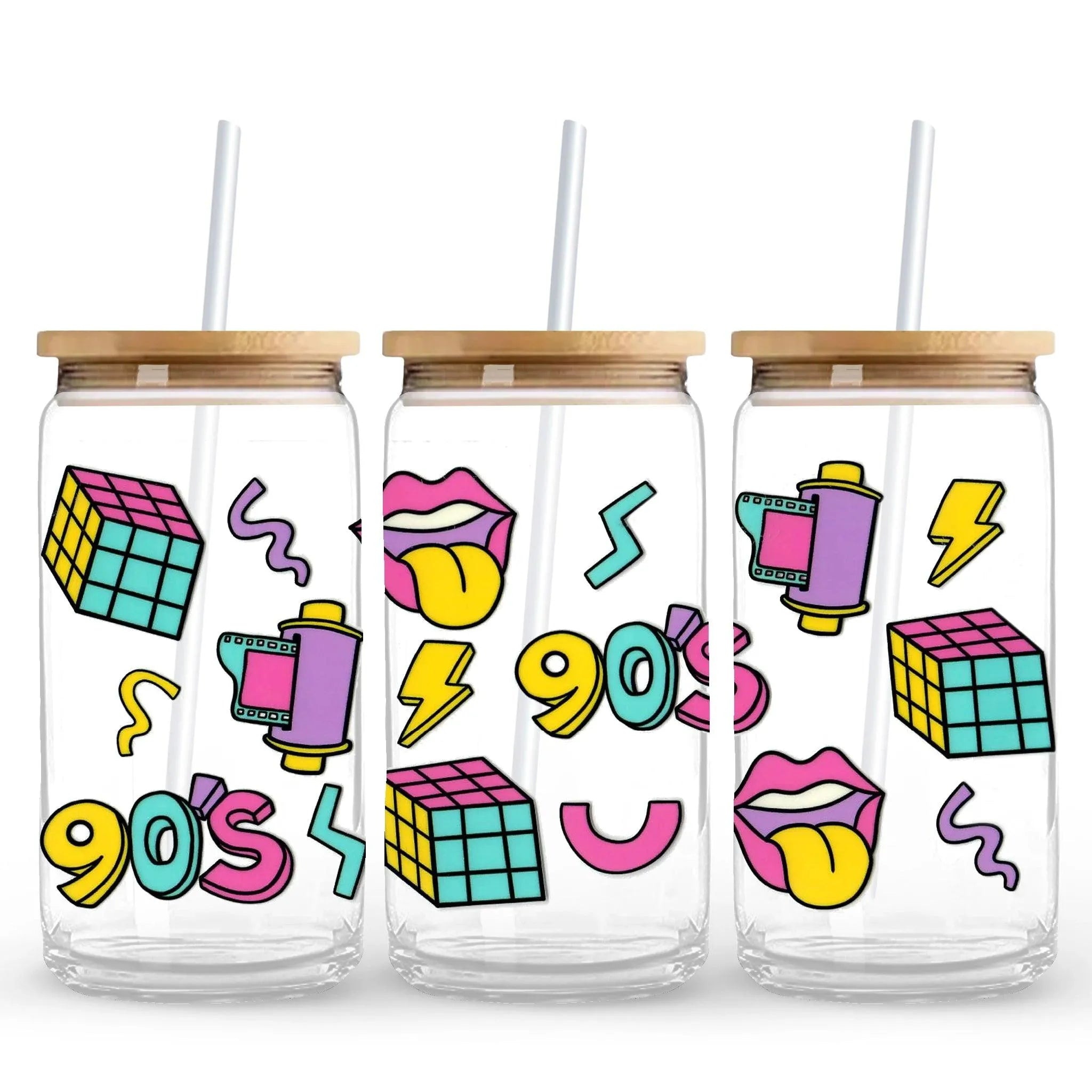 UV DTF Wrap - 90's Era Icons - DIY Craft Warehouse DIY Craft Warehouse