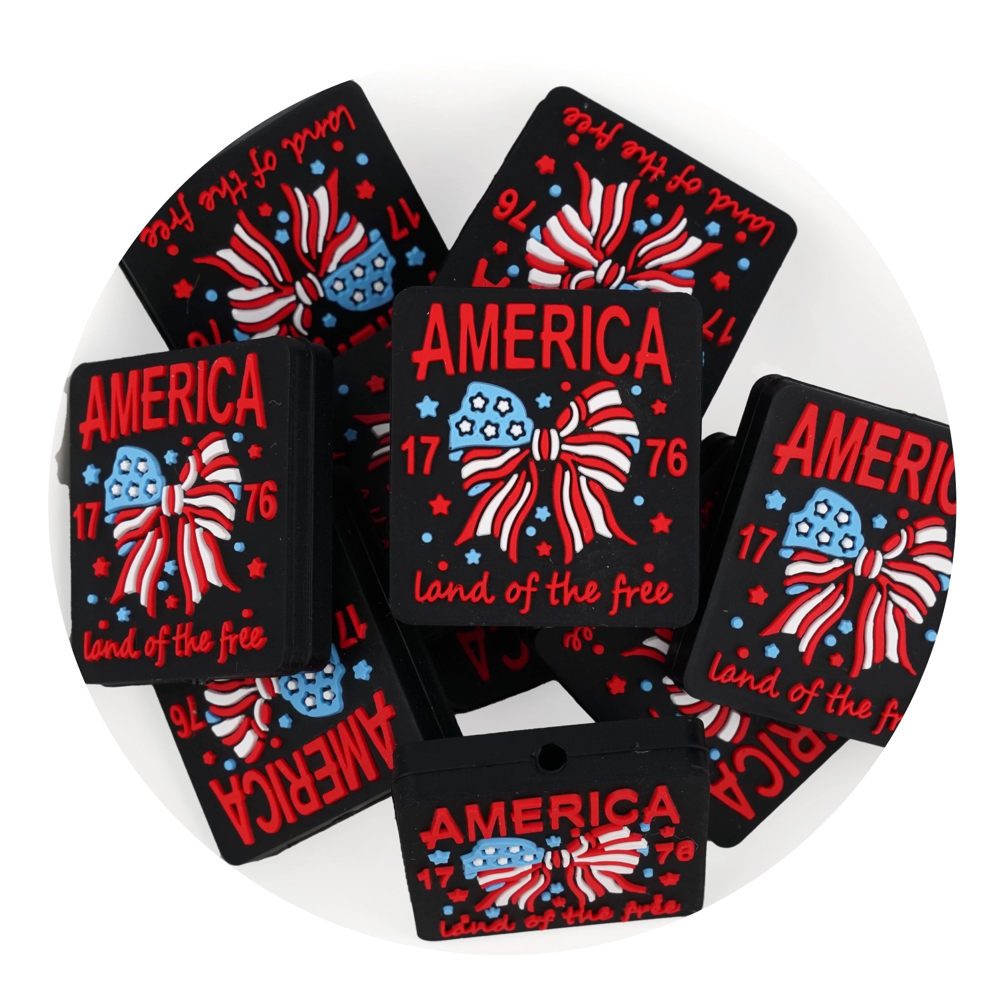 Patriotic Silicone Focal Beads (Americana) | Master Maker Crafts - Wholesale Craft Supplies - Fast Shipping from Ohio DIY Craft Warehouse