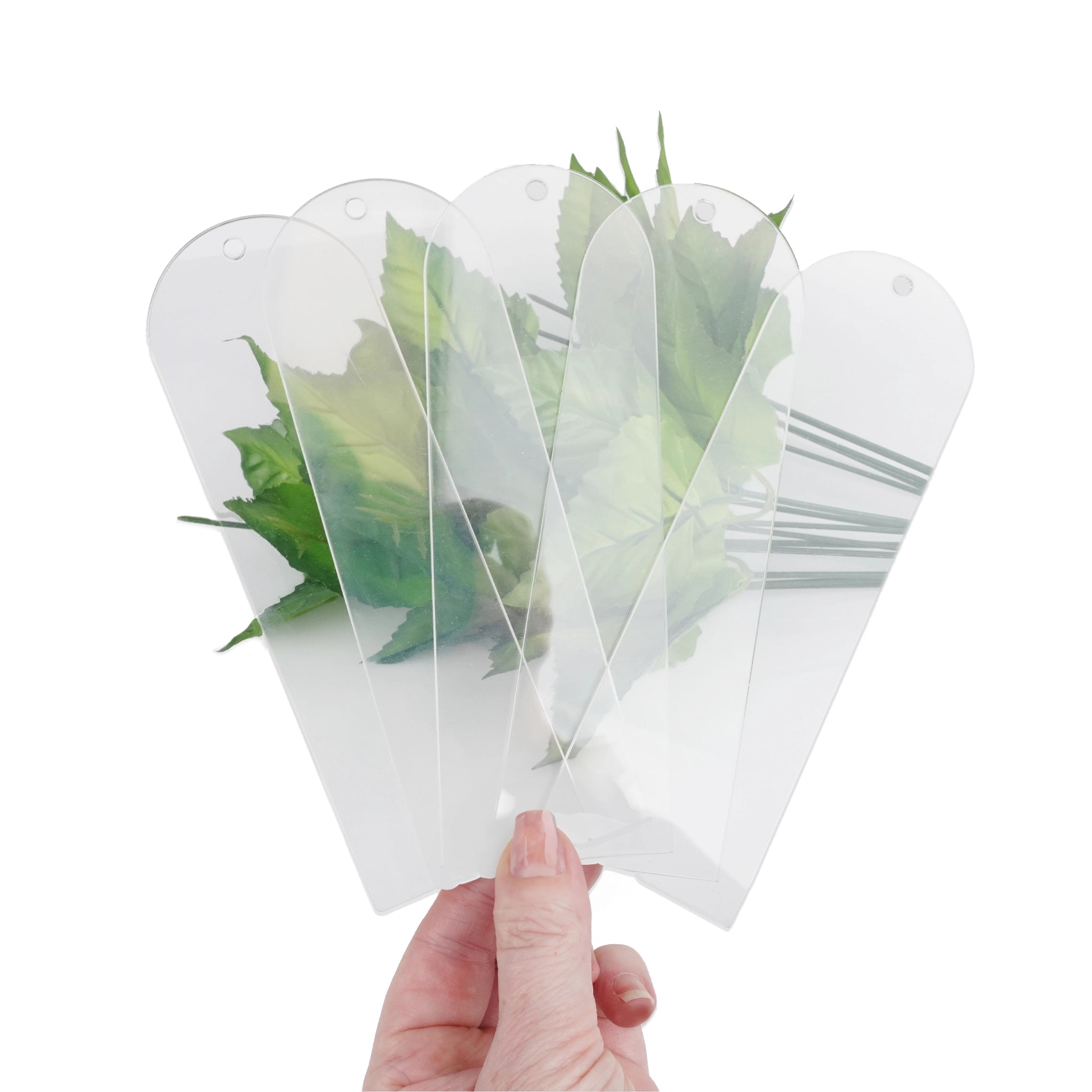 Master Maker Crafts -  Acrylic Bookmark Rectangle - (5 Pack - 6" x 2" x 0.06") DIY Craft Warehouse