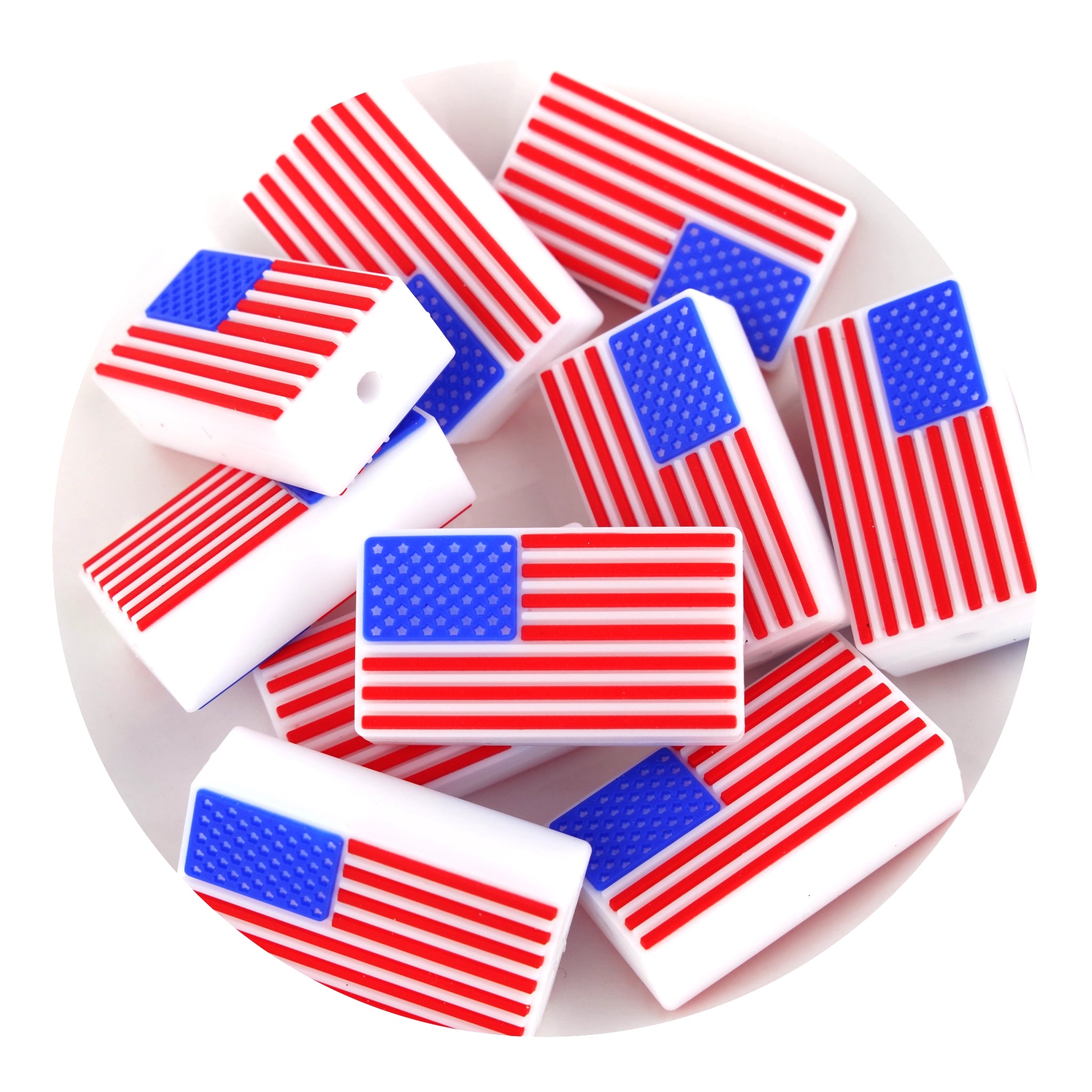 Patriotic Silicone Focal Beads (Americana) | Master Maker Crafts - Wholesale Craft Supplies - Fast Shipping from Ohio DIY Craft Warehouse