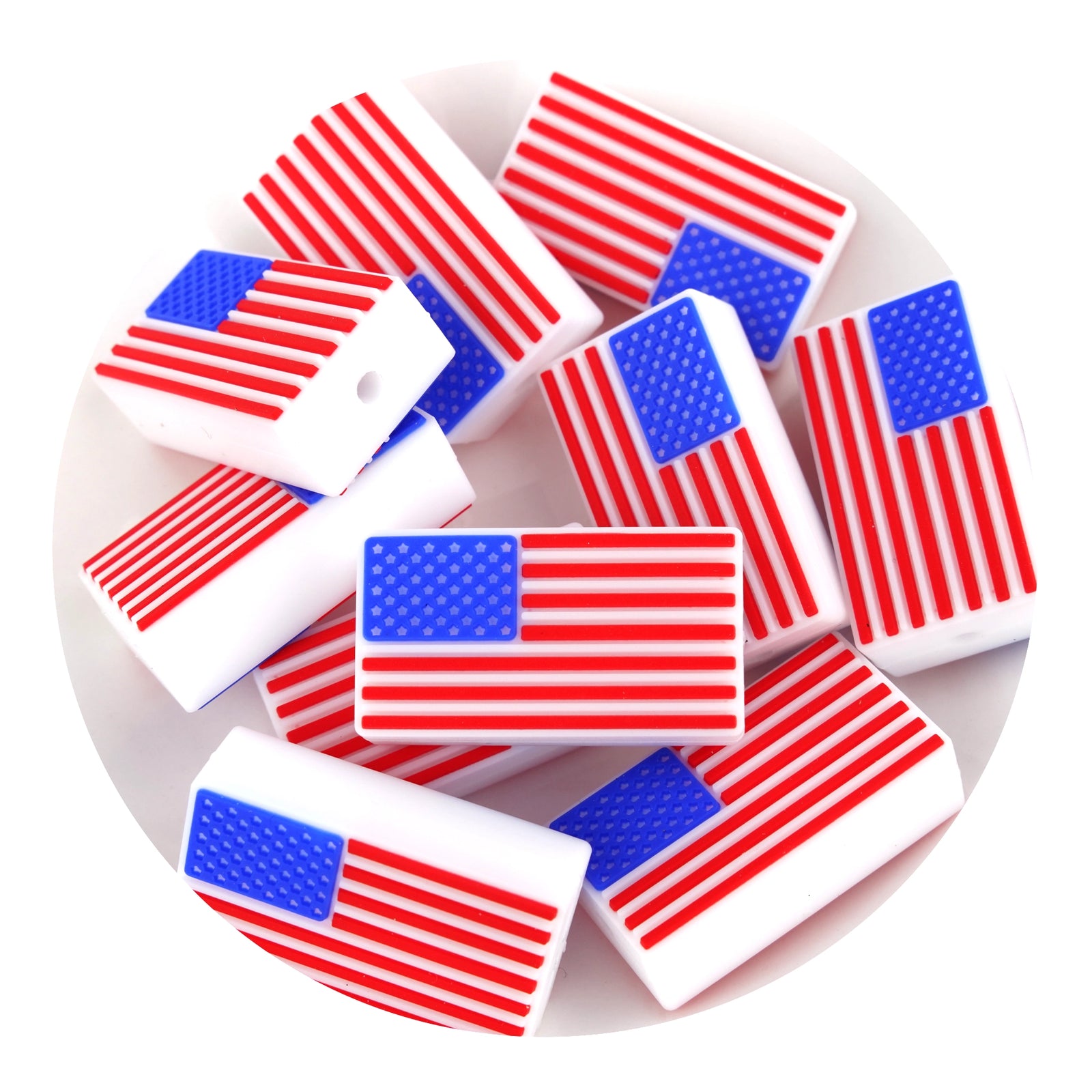 Patriotic Silicone Focal Beads (Americana) | Master Maker Crafts - Wholesale Craft Supplies - Fast Shipping from Ohio