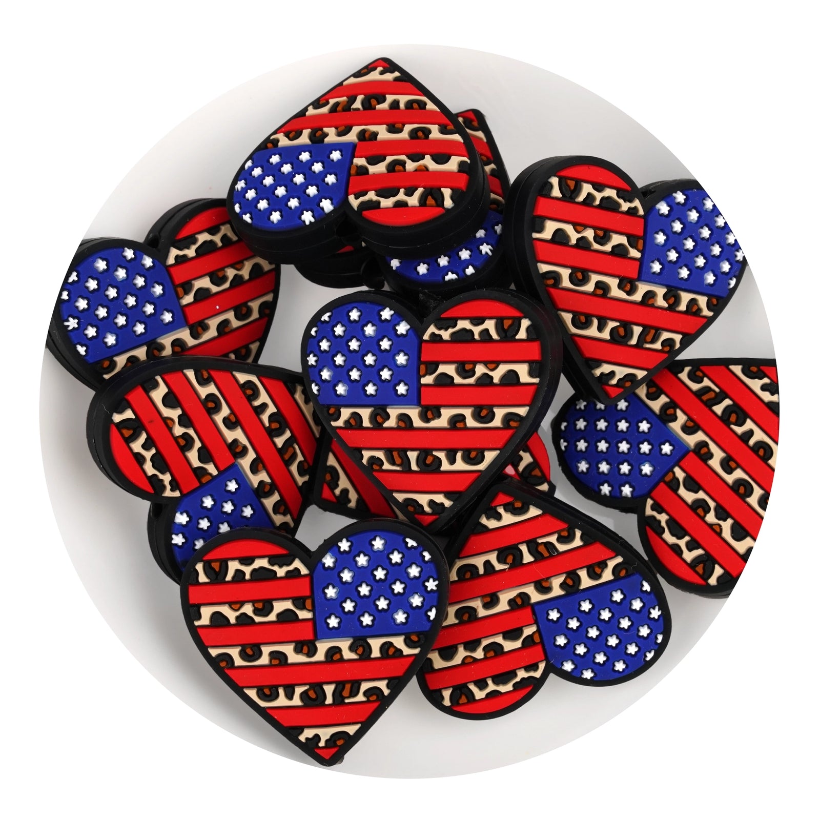 Patriotic Silicone Focal Beads (Americana) | Master Maker Crafts - Wholesale Craft Supplies - Fast Shipping from Ohio