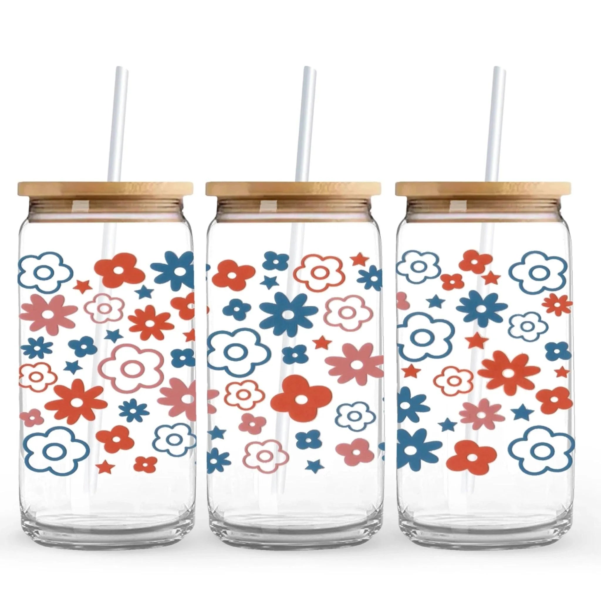 UV DTF Wrap - Americana Flowers - DIY Craft Warehouse DIY Craft Warehouse