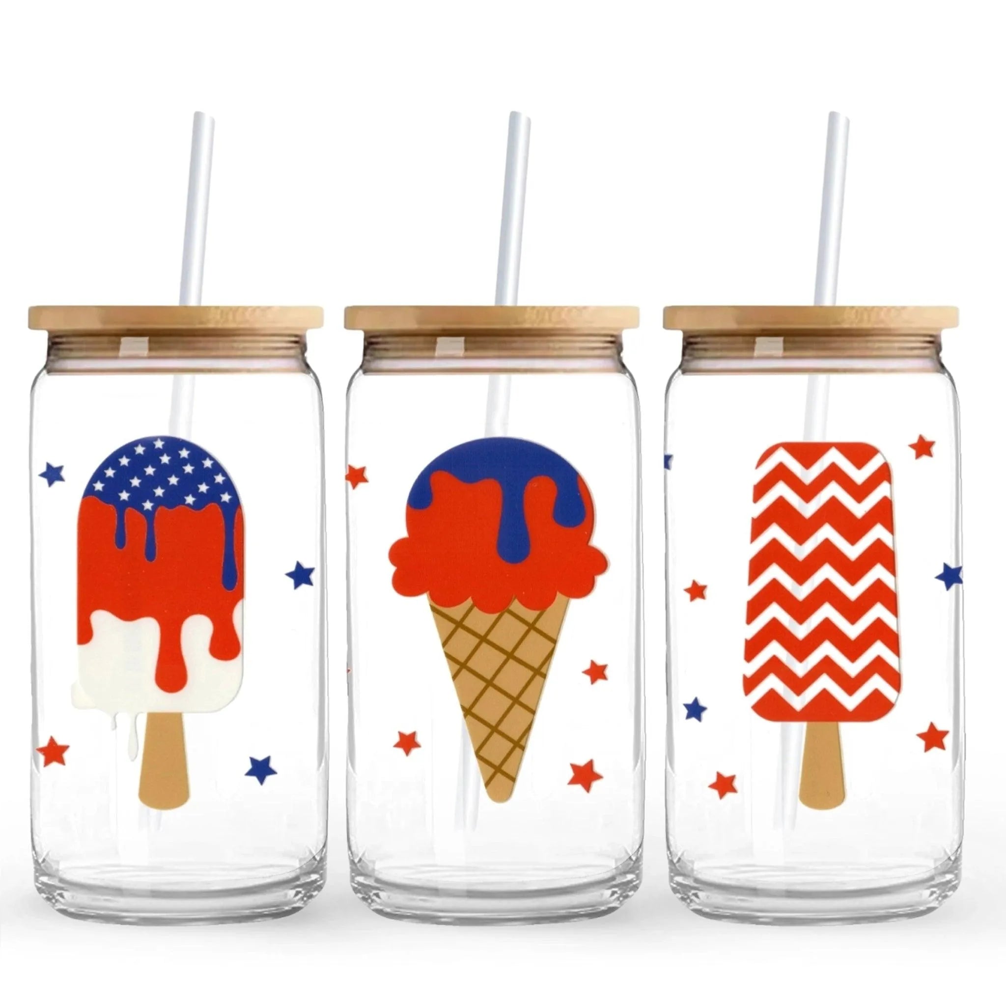UV DTF Wrap - Americana Ice Cream - DIY Craft Warehouse DIY Craft Warehouse