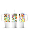 Autism awareness 40oz tumbler with colorful text and symbols, Master Maker Crafts, fast shipping Ohio DIY Craft Warehouse