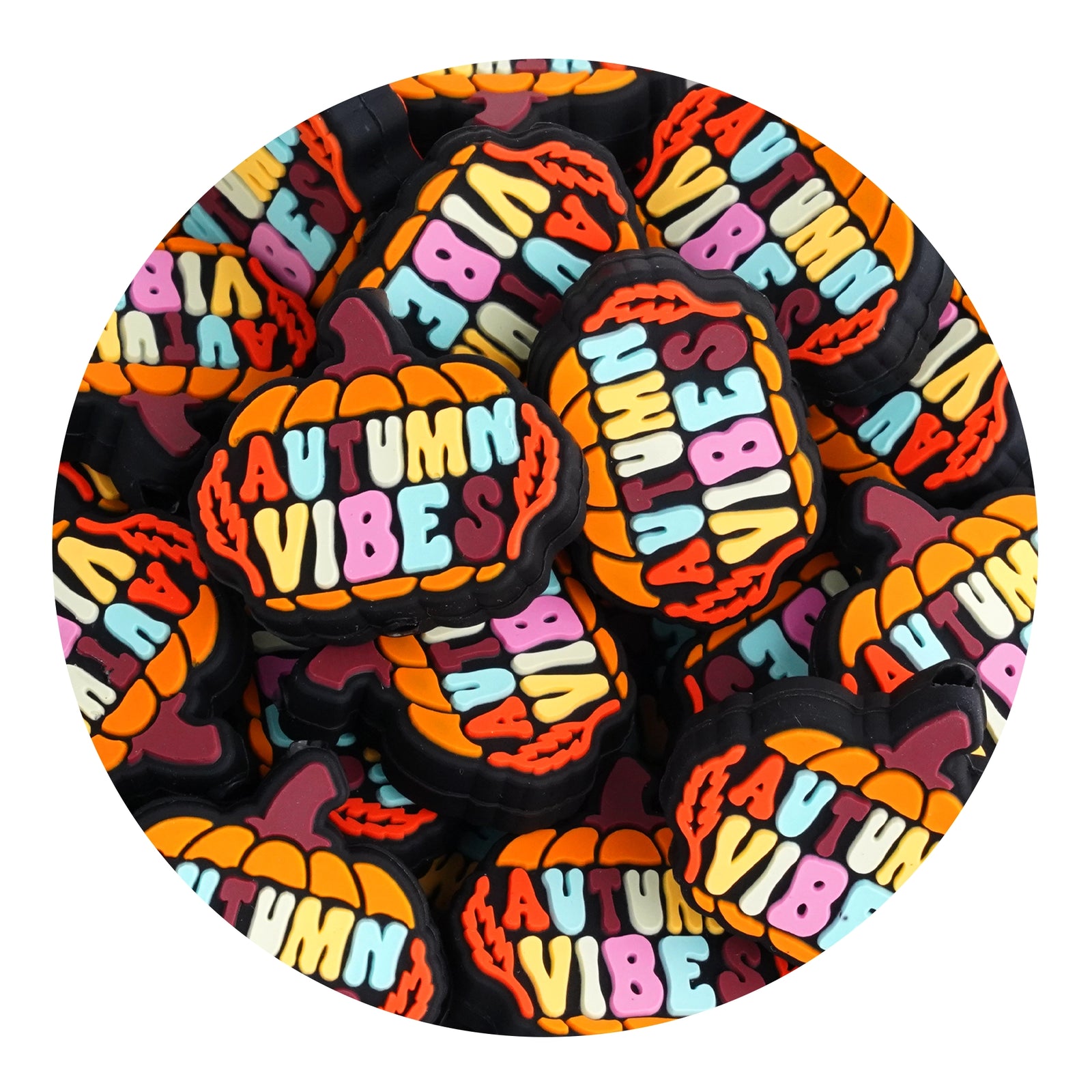 Master Maker Crafts -  Silicone Focal Bead - Pumpkin Autumn Vibes (5 Beads) | Master Maker Crafts - Wholesale Craft Supplies - Fast Shipping from Ohio