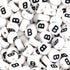 Master Maker Crafts wholesale white letter B beads, craft supplies, fast shipping Ohio DIY Craft Warehouse