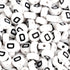 White round beads with black letter D, Master Maker Crafts wholesale craft supplies Ohio DIY Craft Warehouse