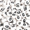 Master Maker Crafts white round beads with black letter G, wholesale craft supplies Ohio, fast shipping DIY Craft Warehouse