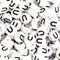 White letter U beads for jewelry, Master Maker Crafts wholesale craft supplies Ohio fast shipping DIY Craft Warehouse