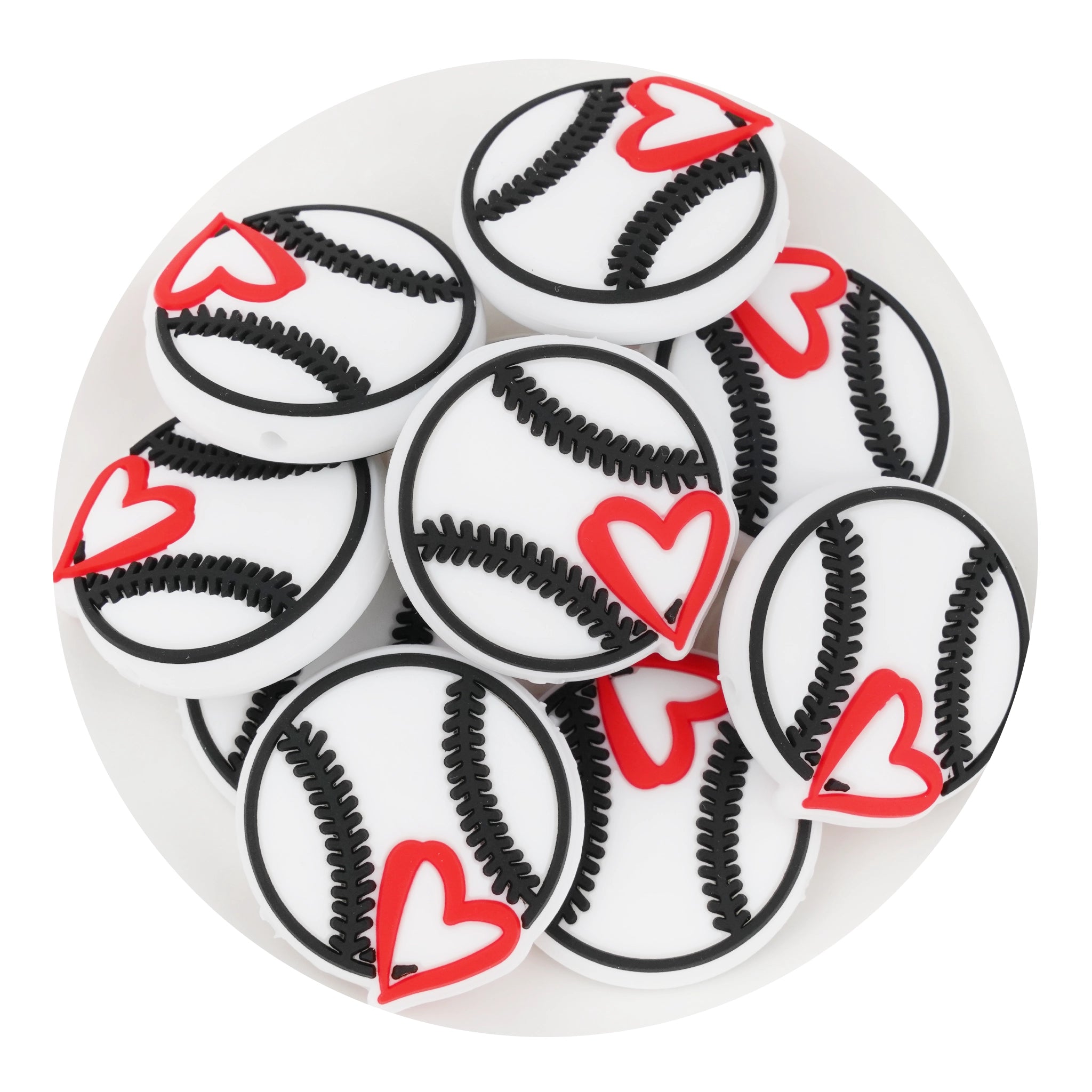 Sport Balls Silicone Focal Beads | Master Maker Crafts - Wholesale Craft Supplies - Fast Shipping from Ohio DIY Craft Warehouse