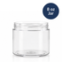 Basic Clear PET Jar 8 oz- 70/400 (10 per bag)