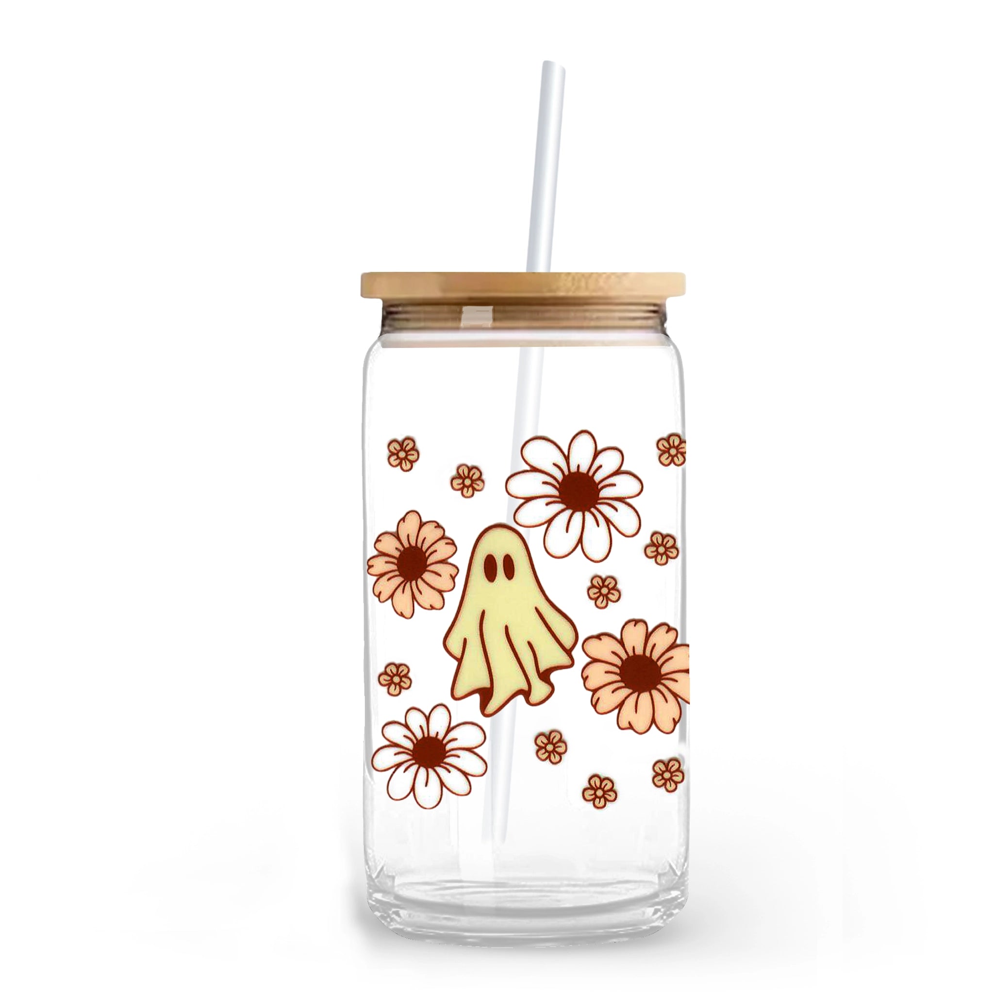 Master Maker Crafts -  UV DTF Decal - Bats Daisies & Ghost 2 Decals 3.5" (Cup NOT Inclued) | Master Maker Crafts - Wholesale Craft Supplies - Fast Shipping from Ohio DIY Craft Warehouse