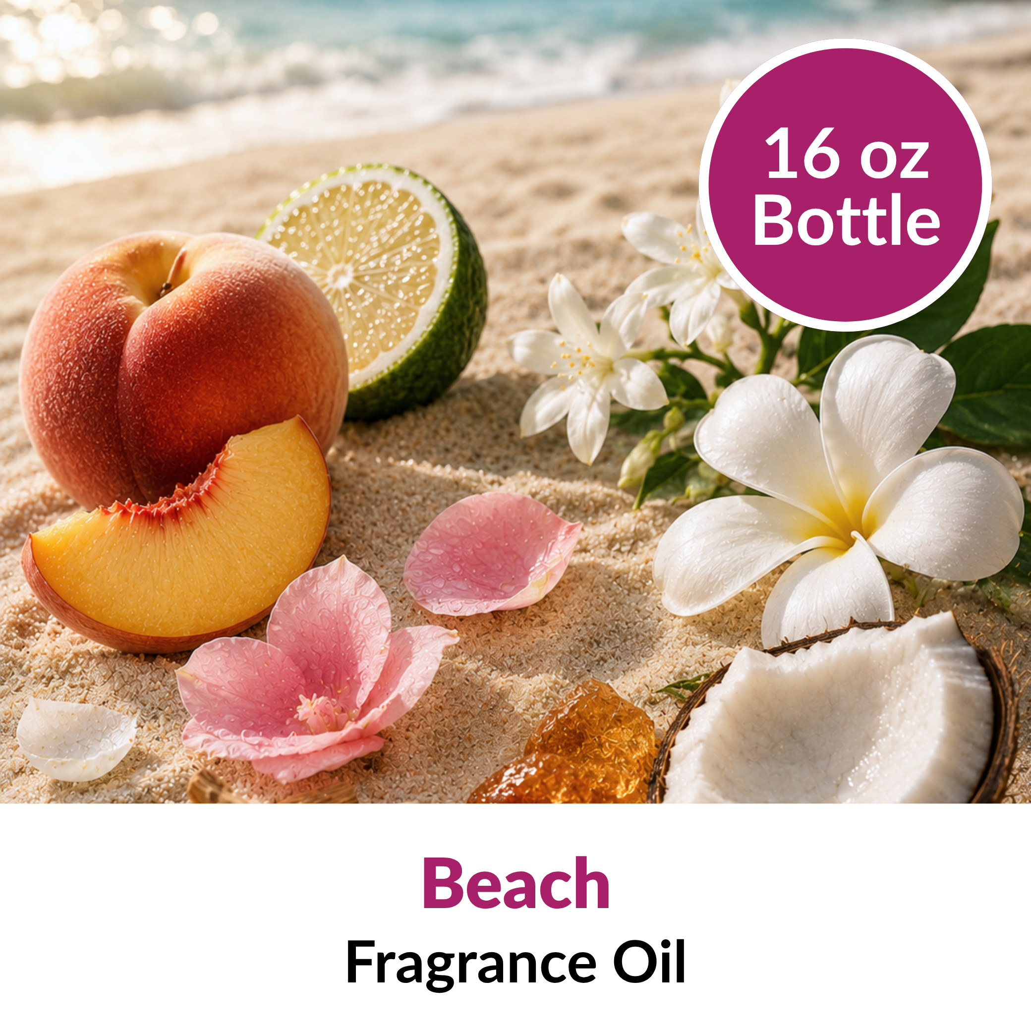 Image of Beach Fragrance Oil (16 oz) sold at Master Maker Crafts. Wholesale prices and fast shipping.