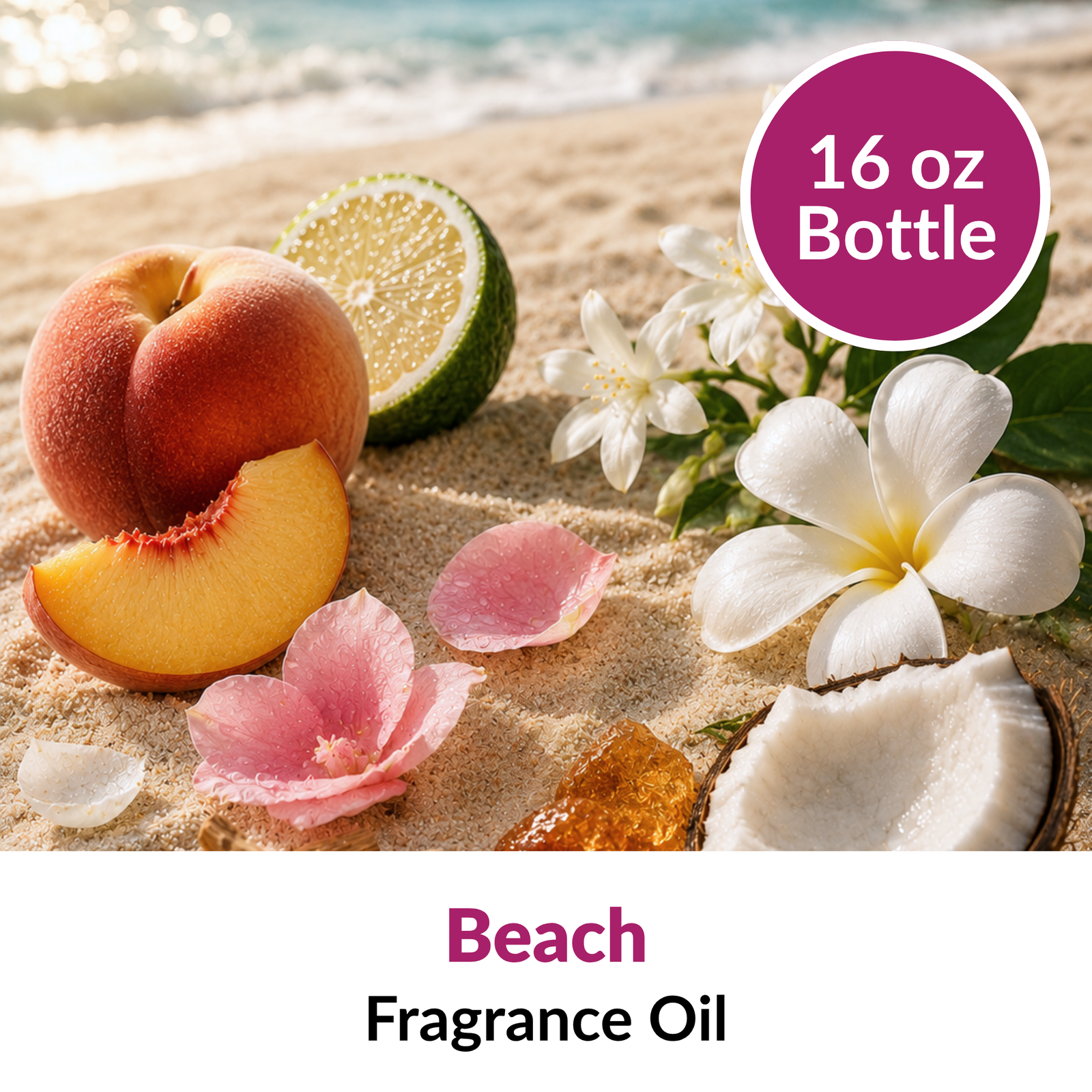 Image of Beach Fragrance Oil (16 oz) sold at Master Maker Crafts. Wholesale prices and fast shipping.