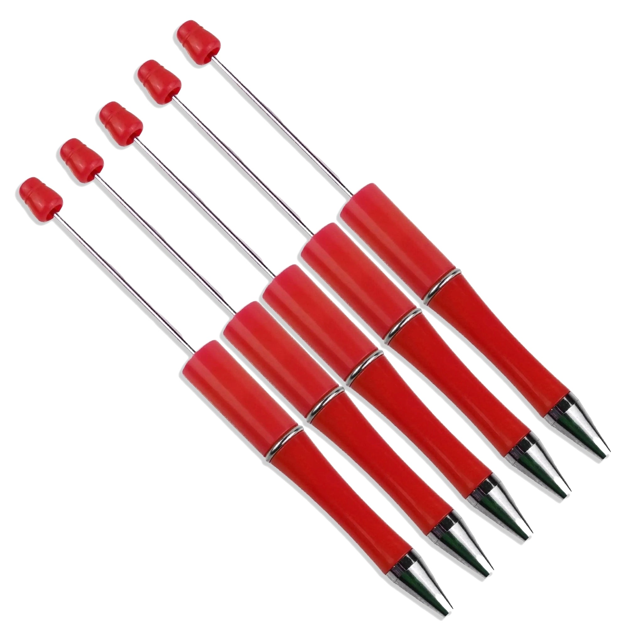 Master Maker Crafts -  Pen Beadable - Red (5 Pens) DIY Craft Warehouse