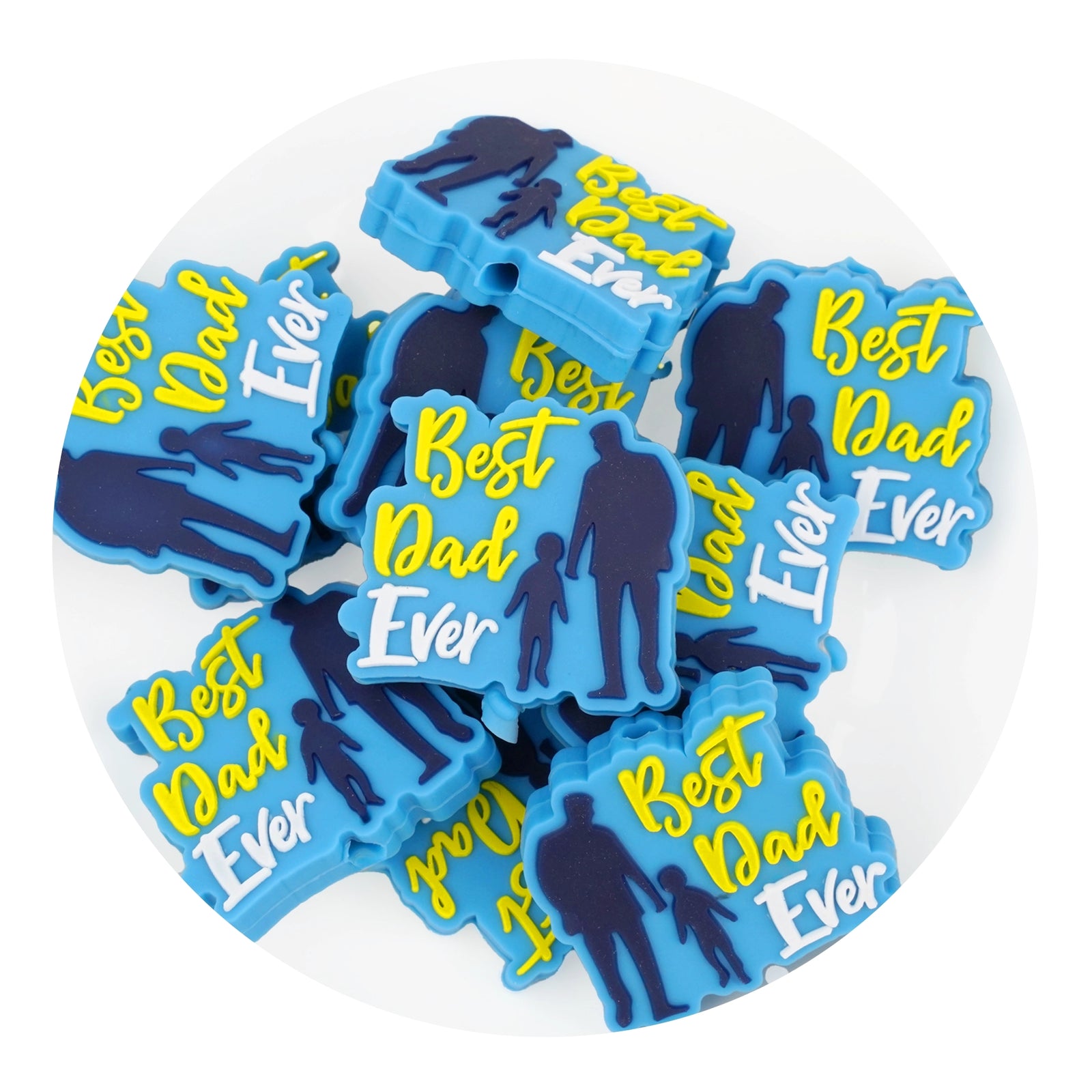 Dad Silicone Focal Beads | Master Maker Crafts - Wholesale Craft Supplies - Fast Shipping from Ohio