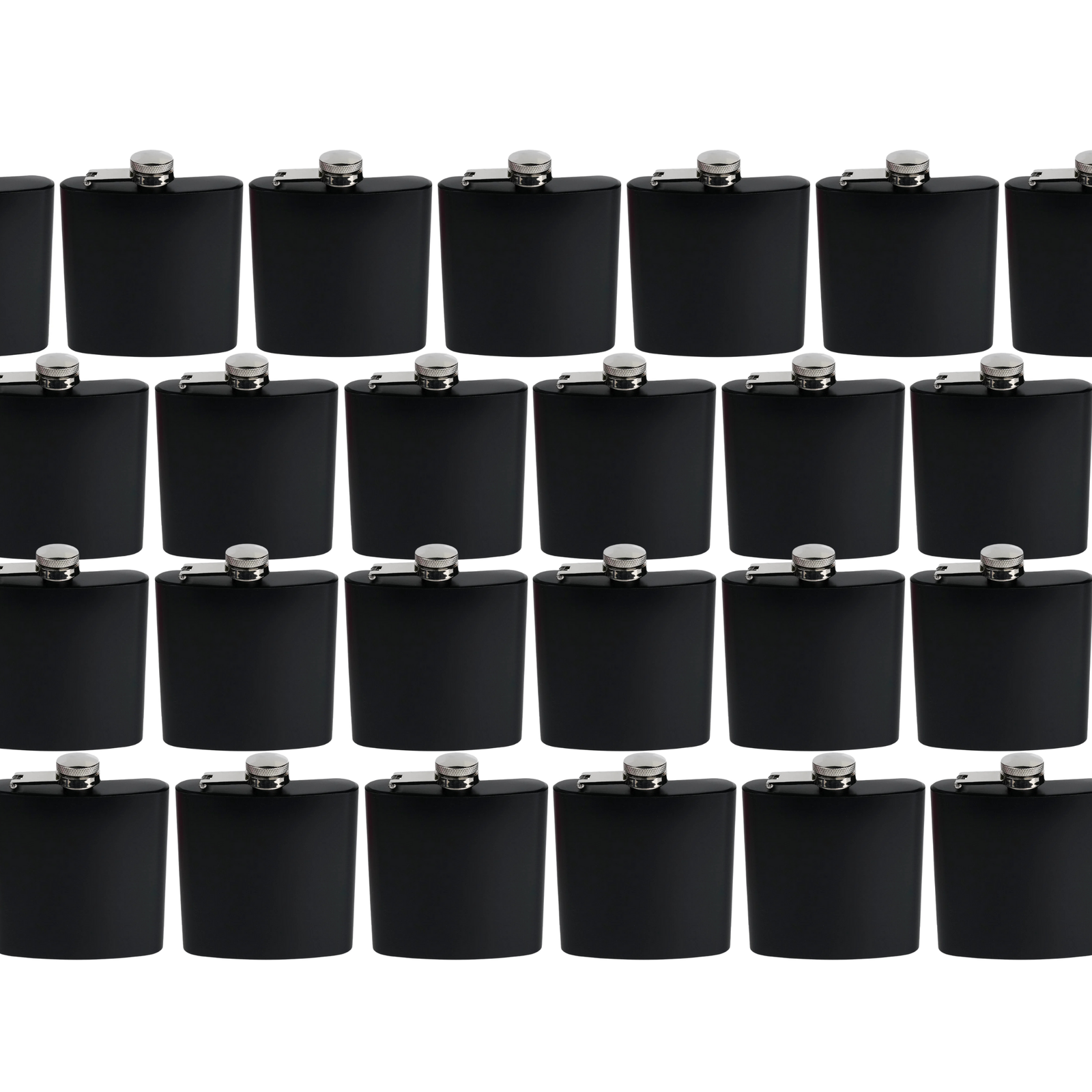 Master Maker Crafts -  6 oz Stainless Steel Hip Flask - Matte Black (25 Piece CASE) | Master Maker Crafts - Wholesale Craft Supplies - Fast Shipping from Ohio