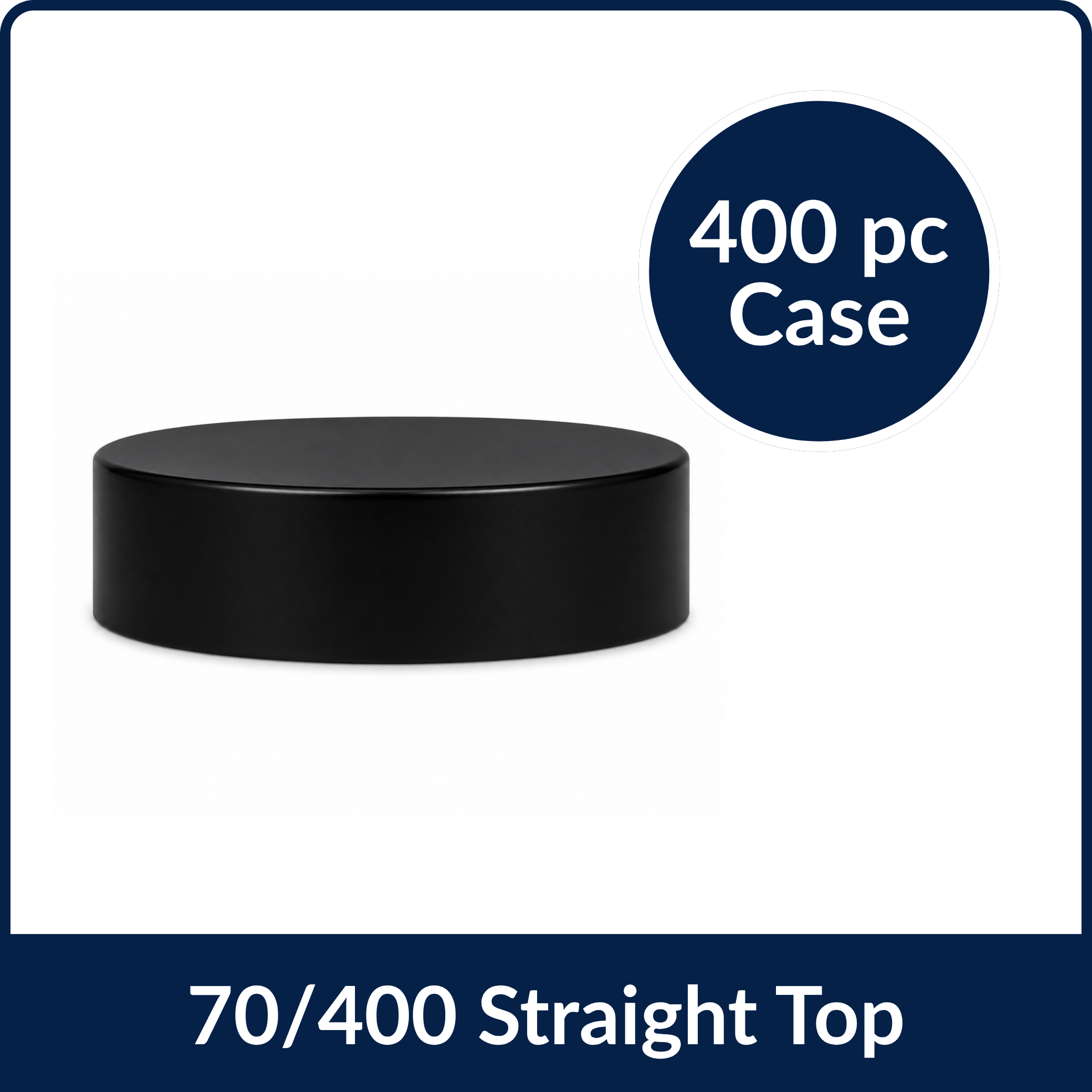 Straight Top Black Smooth, F217 Liner -70/400 (400/Case)