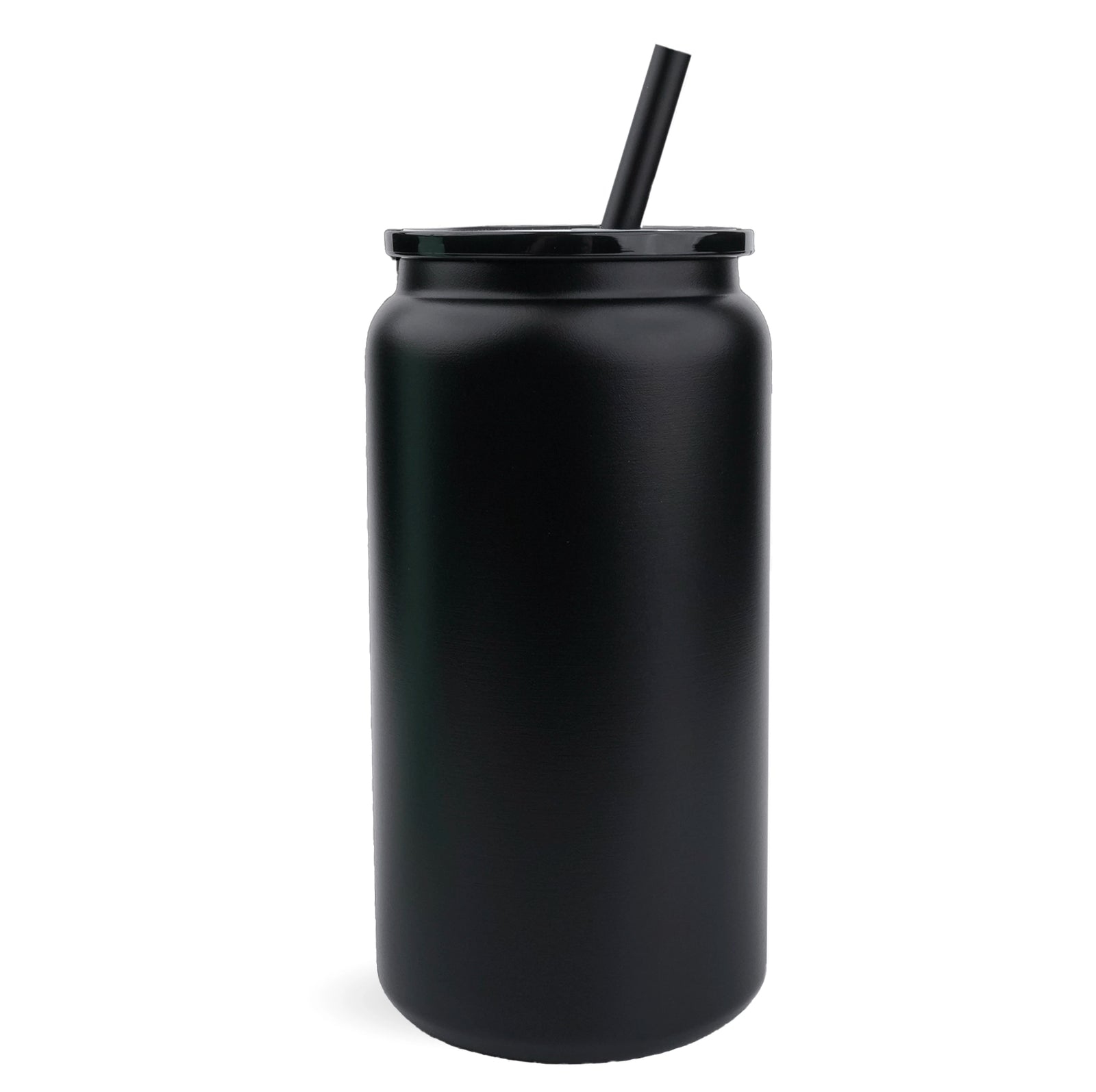 Stainless Steel Can - Powder Coated Black - DIY Craft Warehouse