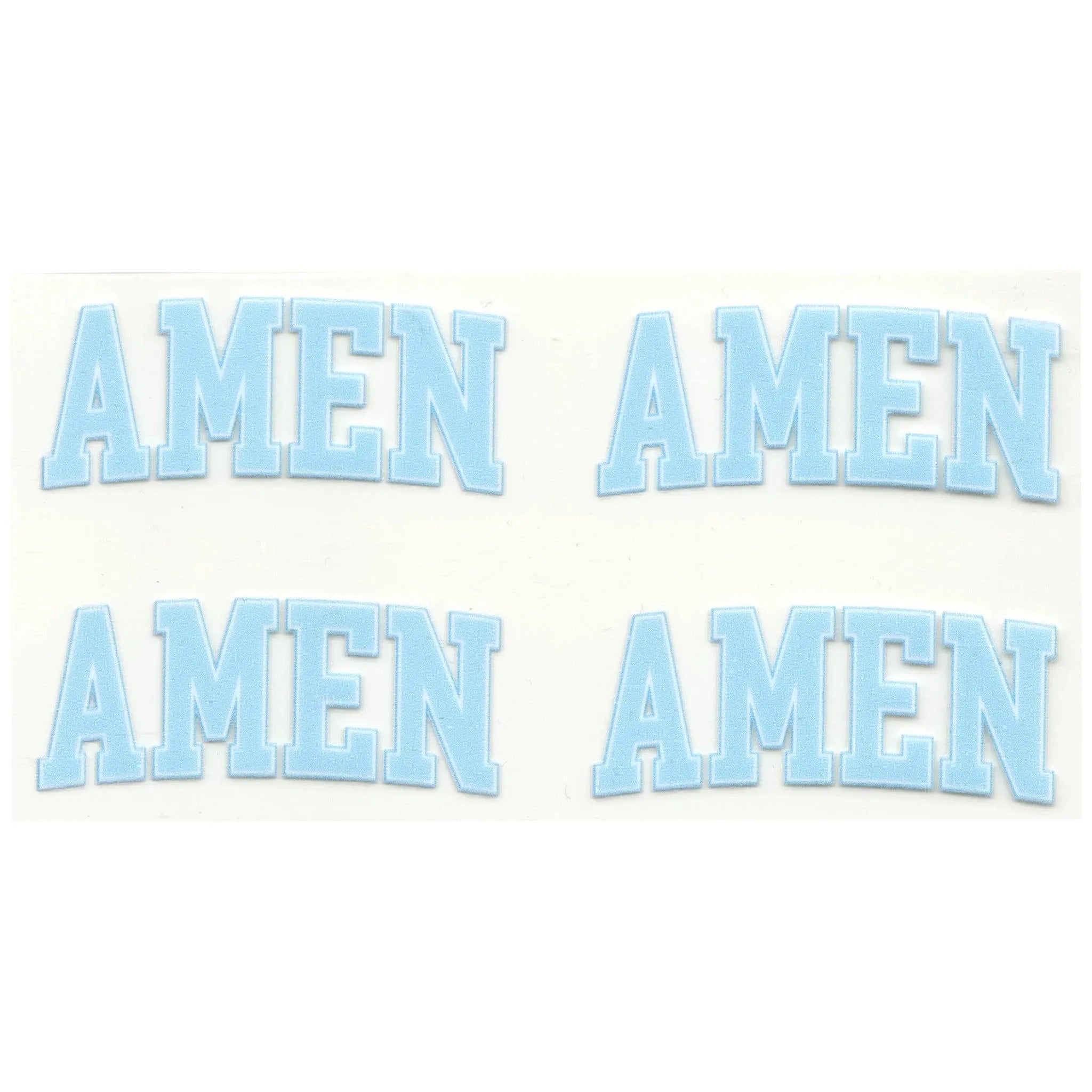 UV DTF Decal - Amen Blue (4 Decals) - DIY Craft Warehouse DIY Craft Warehouse