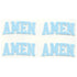 UV DTF Decal - Amen Blue (4 Decals) - DIY Craft Warehouse DIY Craft Warehouse