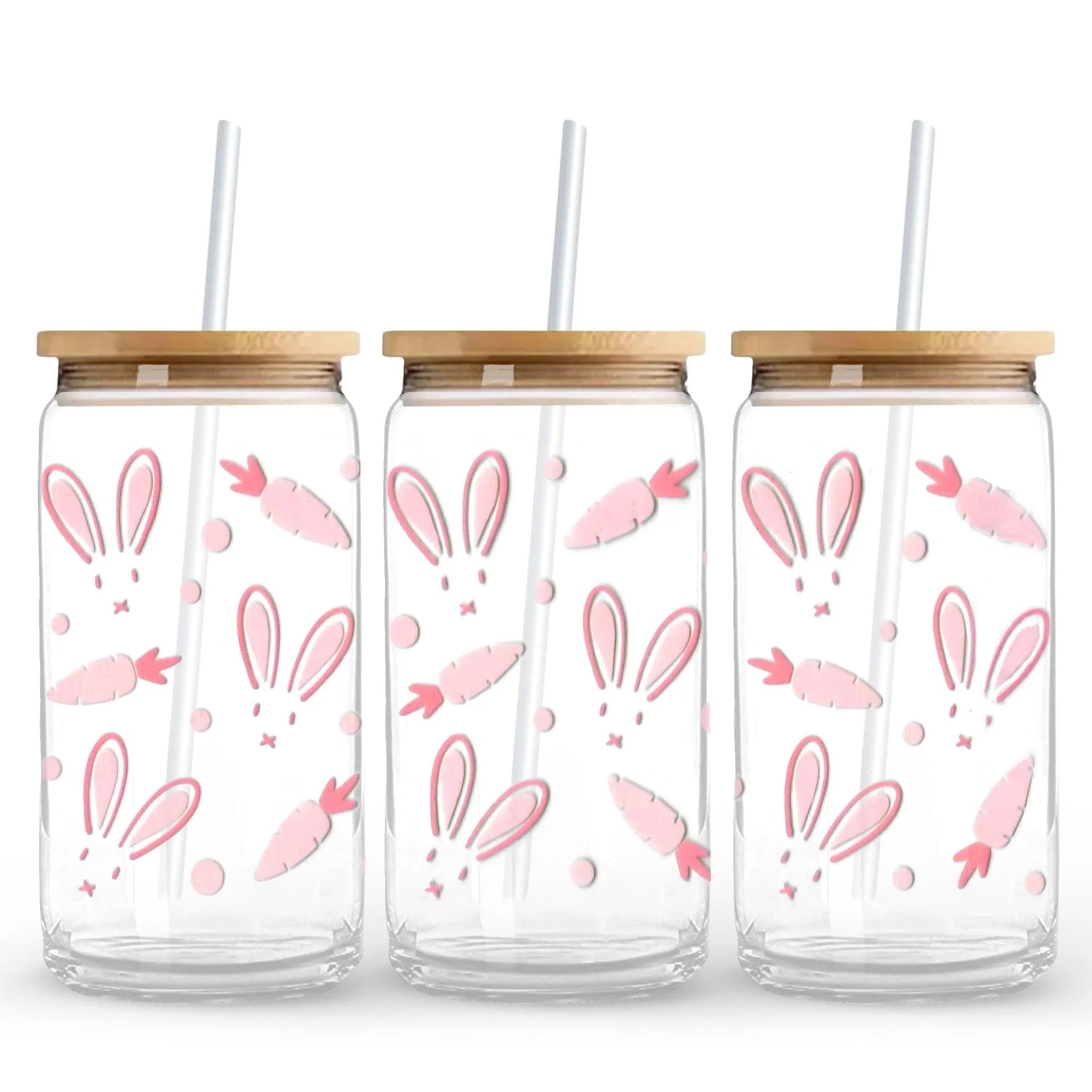 UV DTF Wrap - Blush Bunnies & Carrots - DIY Craft Warehouse DIY Craft Warehouse