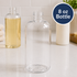 Boston Round Clear PET Bottle 8 oz- 24/410 (10 per bag)