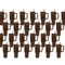 Master Maker Crafts -  40 oz Handled Tumbler Modern II Matte - Brown (25 Piece CASE) | Master Maker Crafts - Wholesale Craft Supplies - Fast Shipping from Ohio DIY Craft Warehouse