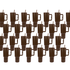 Master Maker Crafts -  40 oz Handled Tumbler Modern II Matte - Brown (25 Piece CASE) | Master Maker Crafts - Wholesale Craft Supplies - Fast Shipping from Ohio DIY Craft Warehouse
