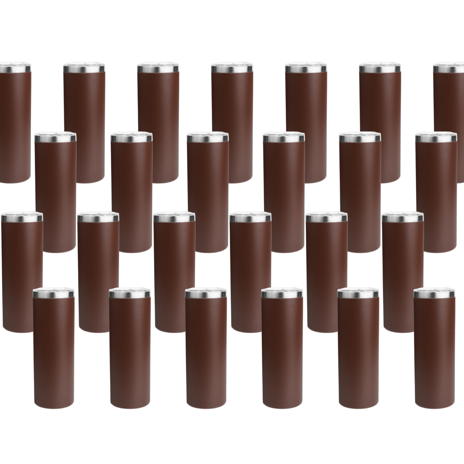 Master Maker Crafts -  20 oz Tall Skinny Tumbler - Brown (25 Piece CASE) | Master Maker Crafts - Wholesale Craft Supplies - Fast Shipping from Ohio