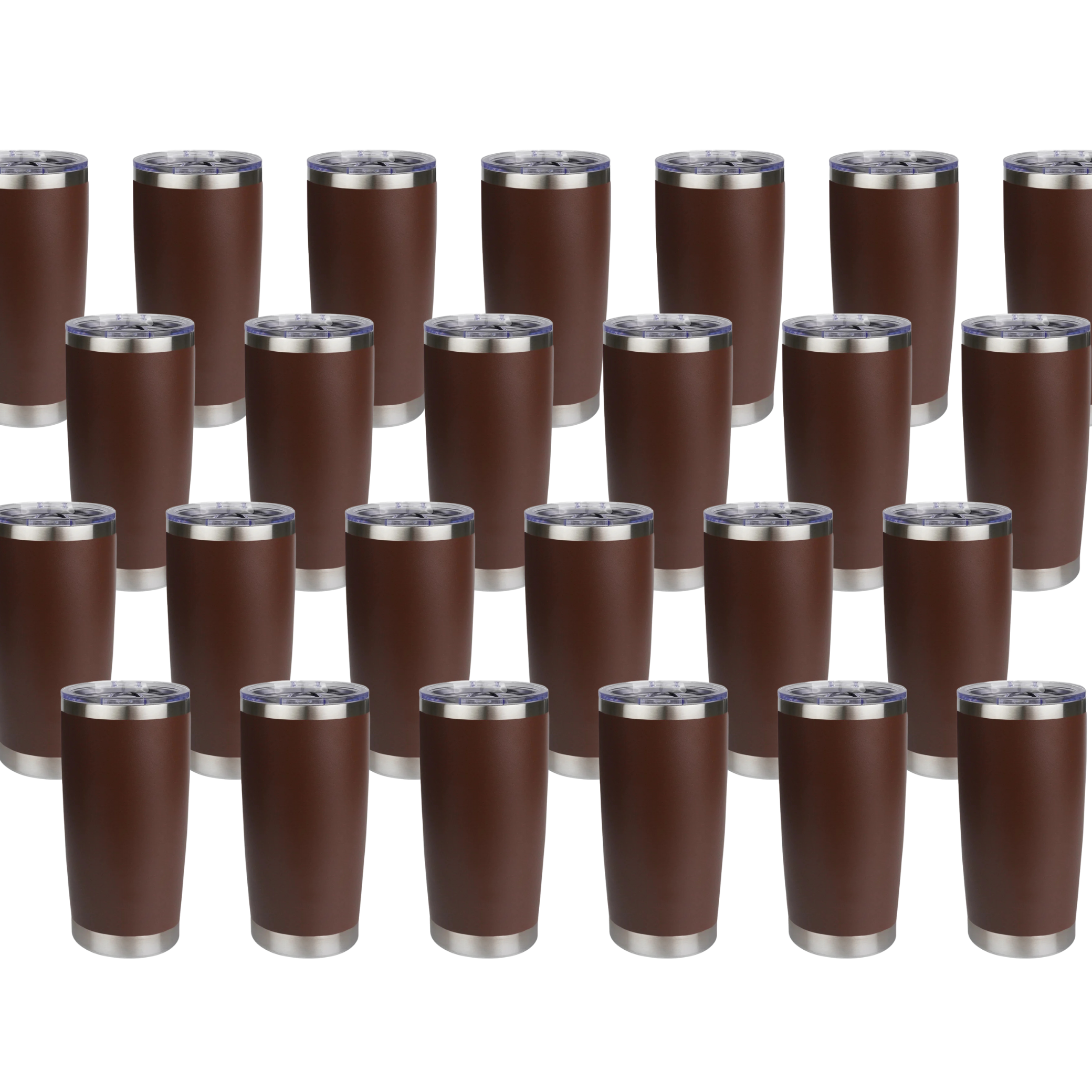 Master Maker Crafts -  20 oz Travel Tumbler - Brown (25 Piece CASE) | Master Maker Crafts - Wholesale Craft Supplies - Fast Shipping from Ohio DIY Craft Warehouse