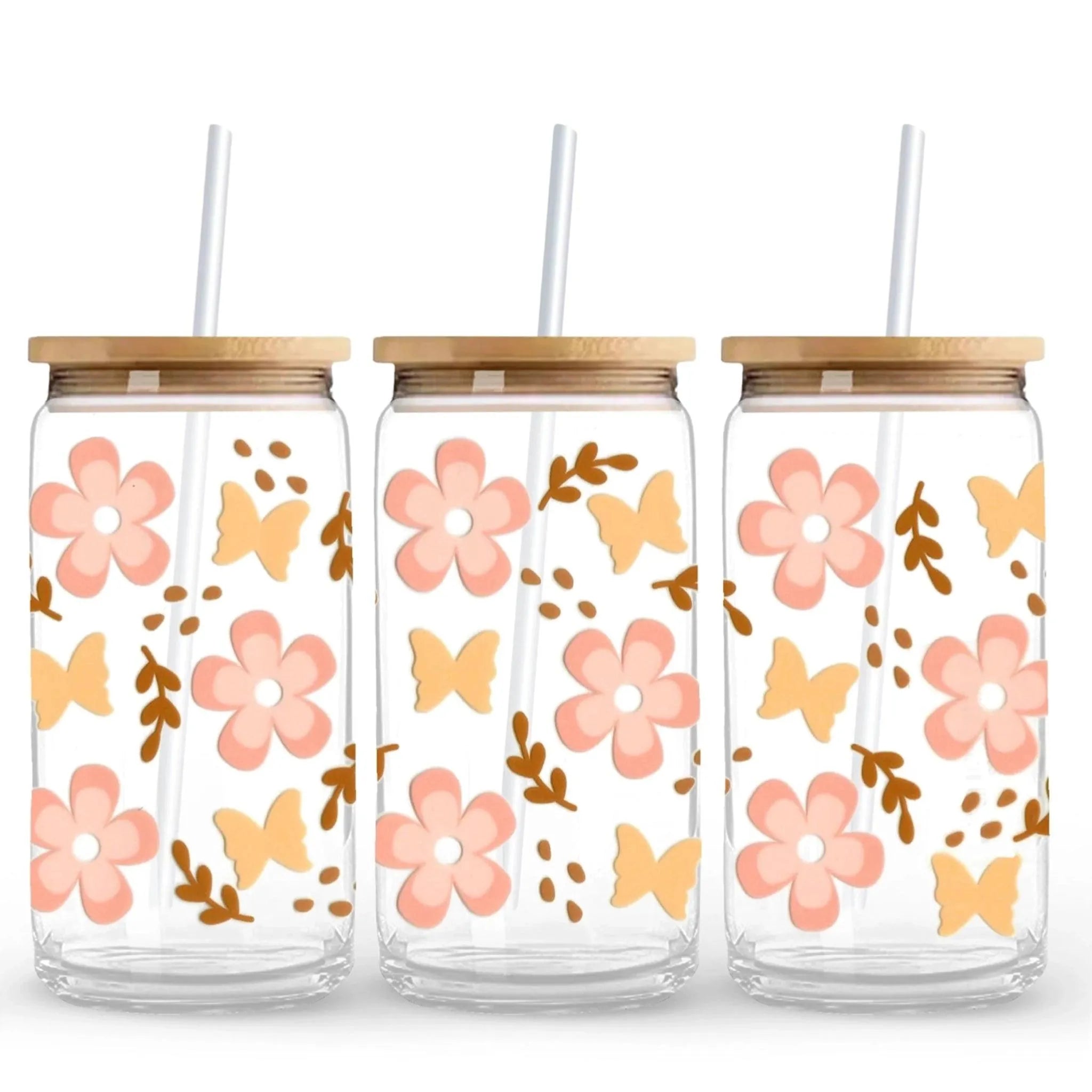 UV DTF Wrap - Butterfly Flowers - DIY Craft Warehouse DIY Craft Warehouse