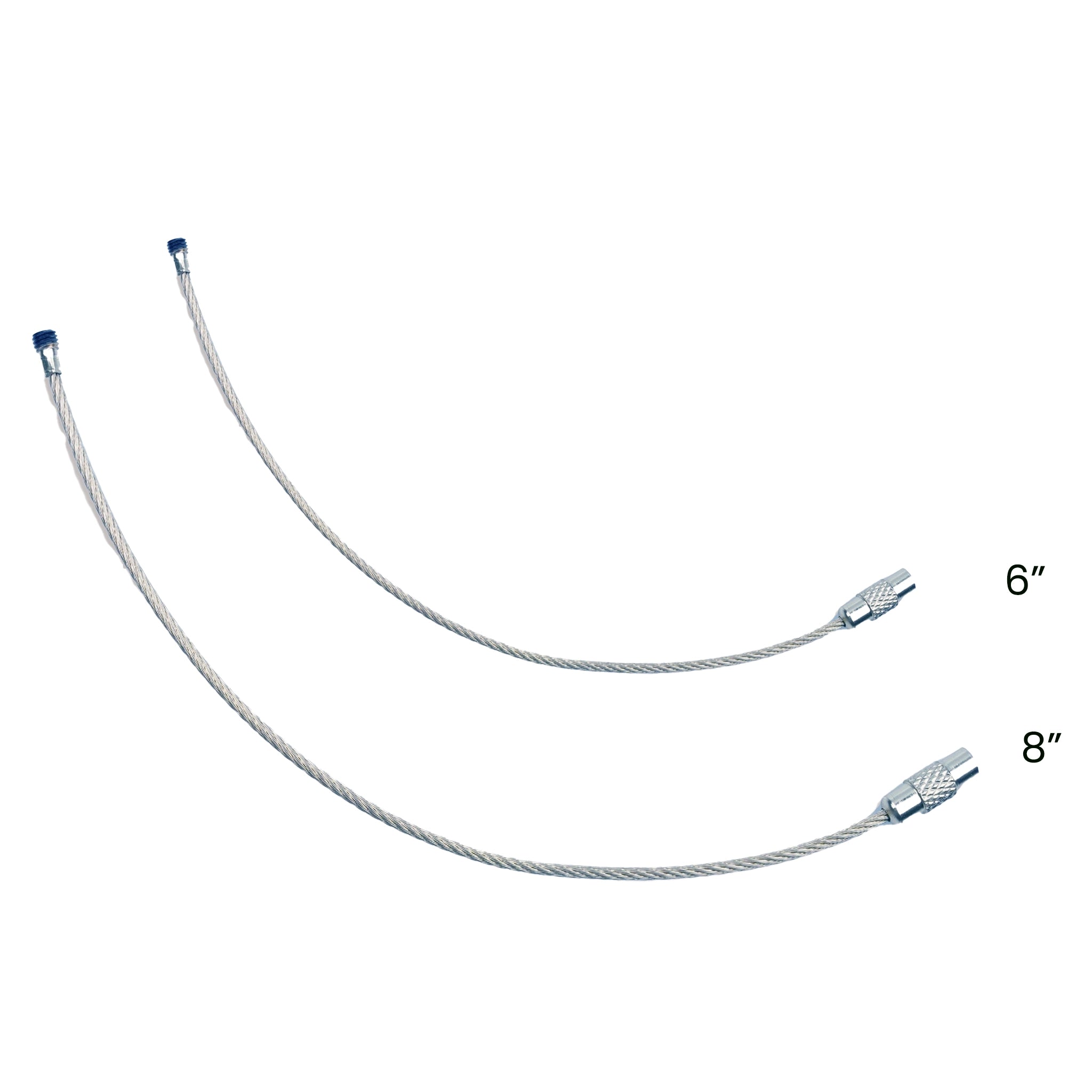 Master Maker Crafts -  Beadable Charm Tumbler Cable - Silver (5 Cables - 8" x 1.5mm thick) | Master Maker Crafts - Wholesale Craft Supplies - Fast Shipping from Ohio DIY Craft Warehouse