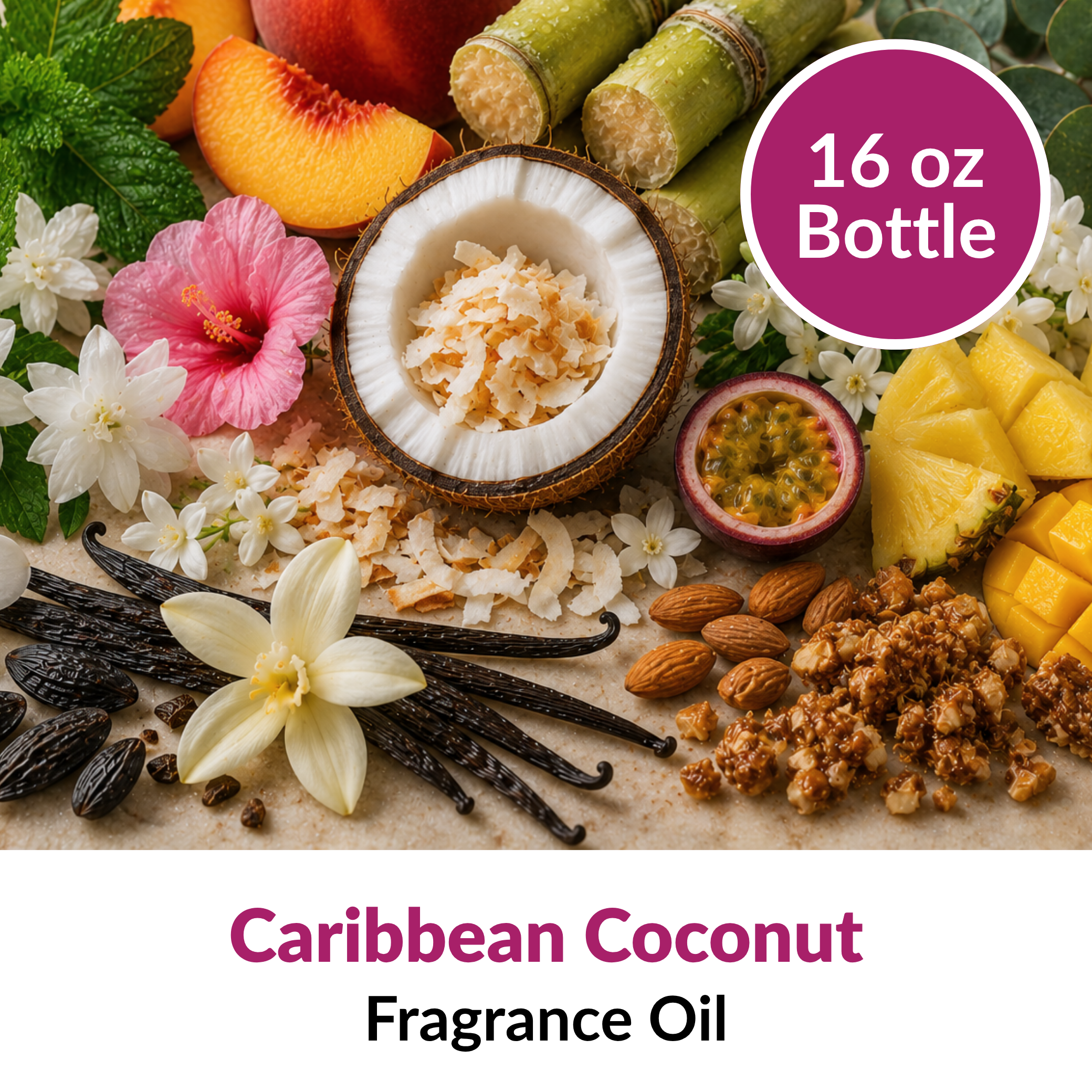 Caribbean Coconut Fragrance Oil (16 oz)