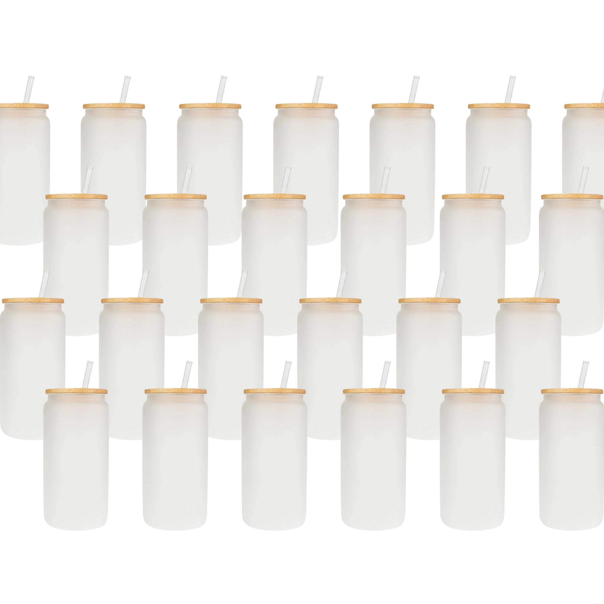 Master Maker Crafts -  16 oz Glass Can Single Wall - Frosted (25 Piece Case) | Master Maker Crafts - Wholesale Craft Supplies - Fast Shipping from Ohio DIY Craft Warehouse