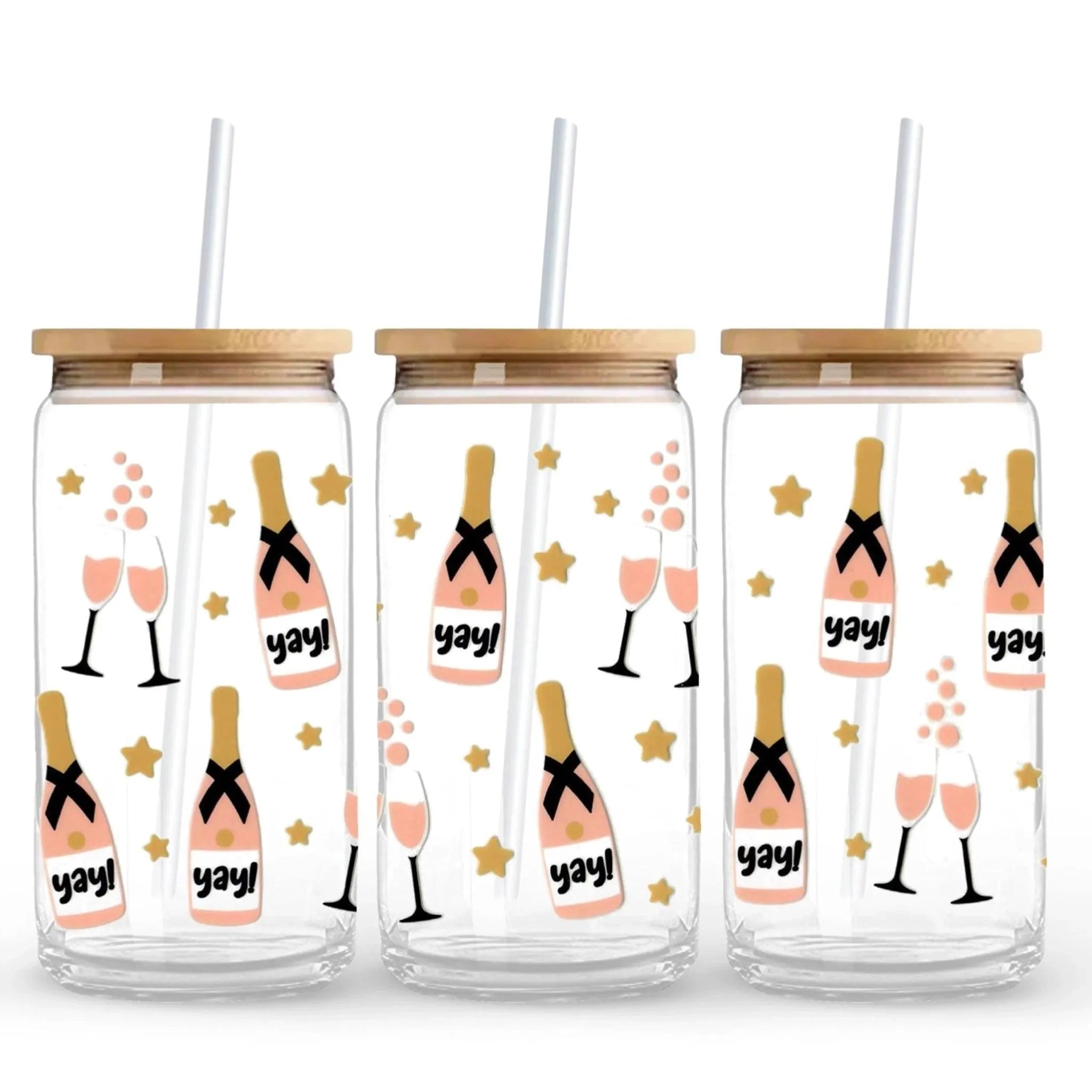 UV DTF Wrap - Champagne Cheers - DIY Craft Warehouse DIY Craft Warehouse