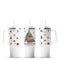 Christmas book tree 40oz tumbler with festive decorations, Master Maker Crafts wholesale Ohio DIY Craft Warehouse