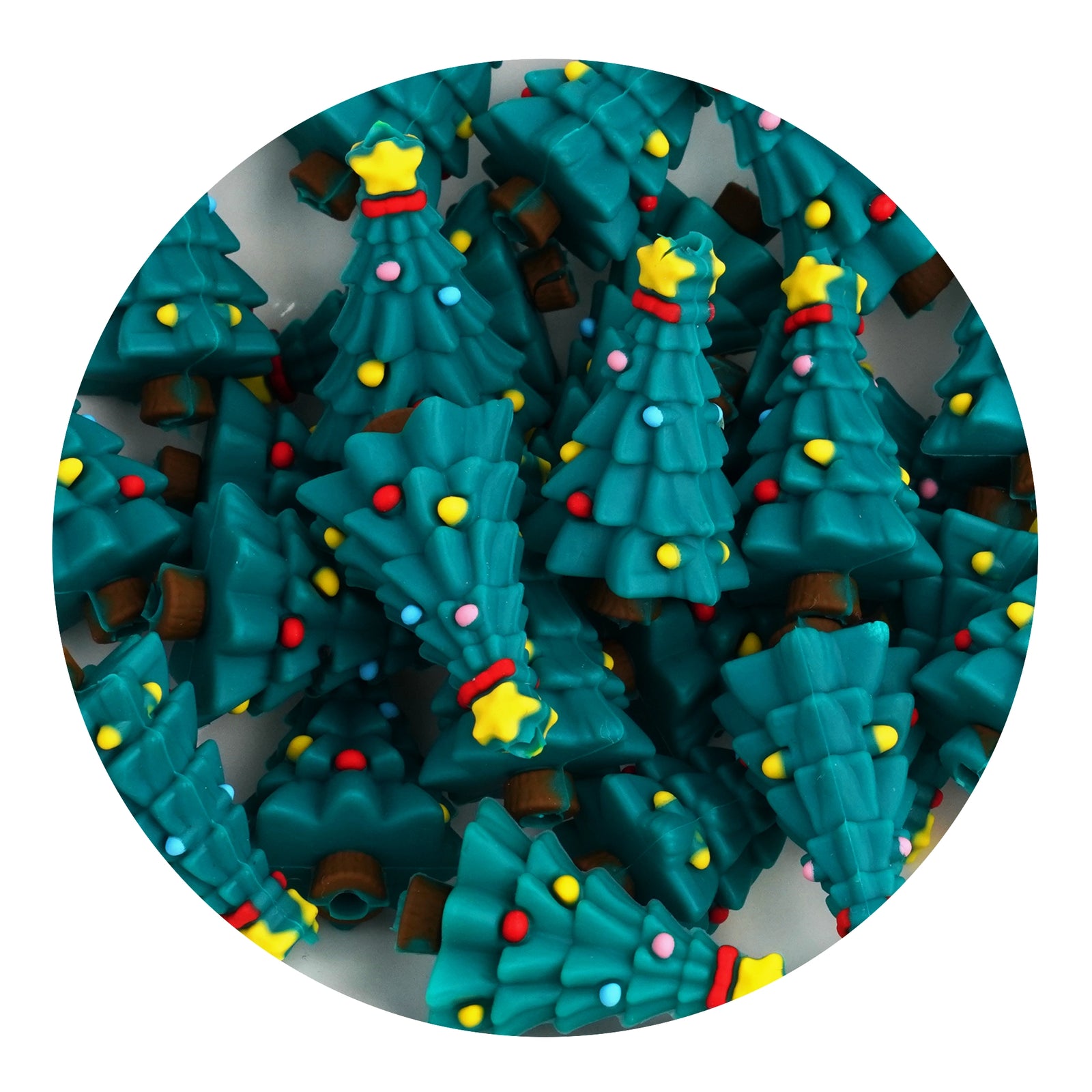 Master Maker Crafts -  Silicone 3D Focal Bead - Christmas Tree Green (5 Beads) | Master Maker Crafts - Wholesale Craft Supplies - Fast Shipping from Ohio