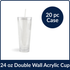24 ozTall Snow Globe Cup  (20 Piece CASE)