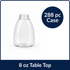 Tabletop Foamer Clear PET Bottle 8.5 oz - 40mm (288/Case)