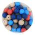 Coastal hues round bead pack, assorted blue, coral, grey craft beads. Master Maker Crafts - Wholesale Craft Supplies - Fast Shipping Ohio. DIY Craft Warehouse